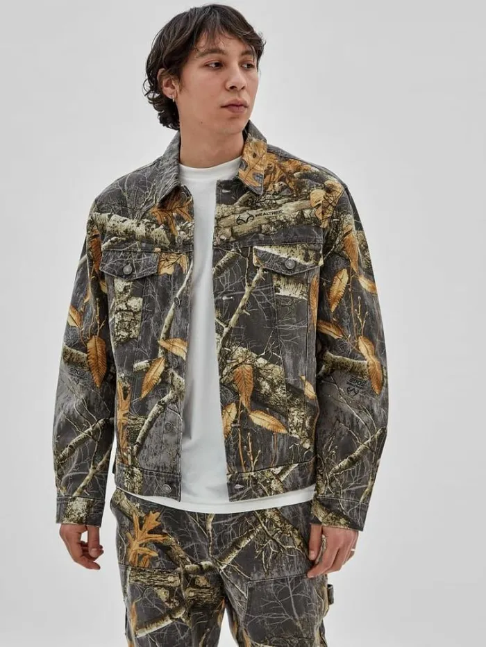 Men Realtree Camouflage Jacket Brown Multi Guess Coats And Jackets