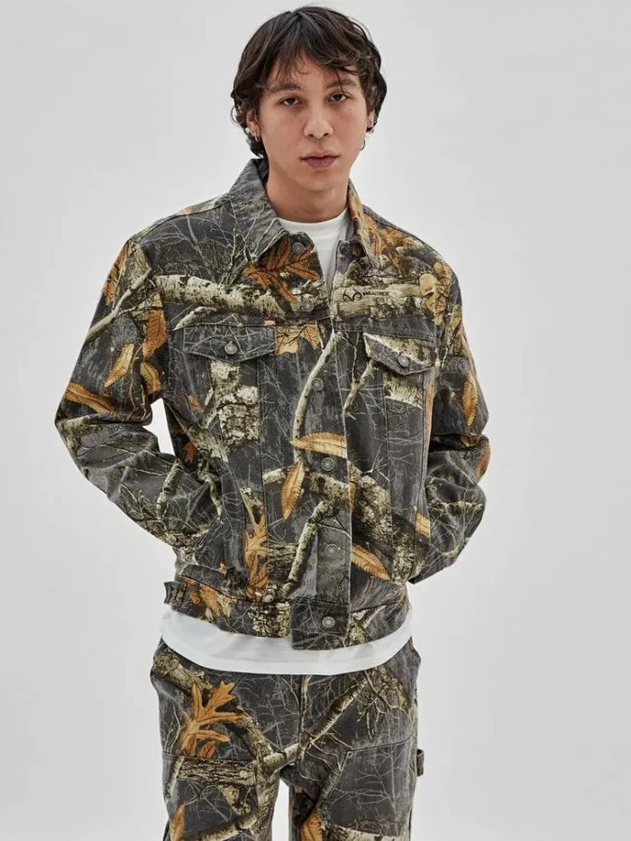 Men Realtree Camouflage Jacket Brown Multi Guess Coats And Jackets