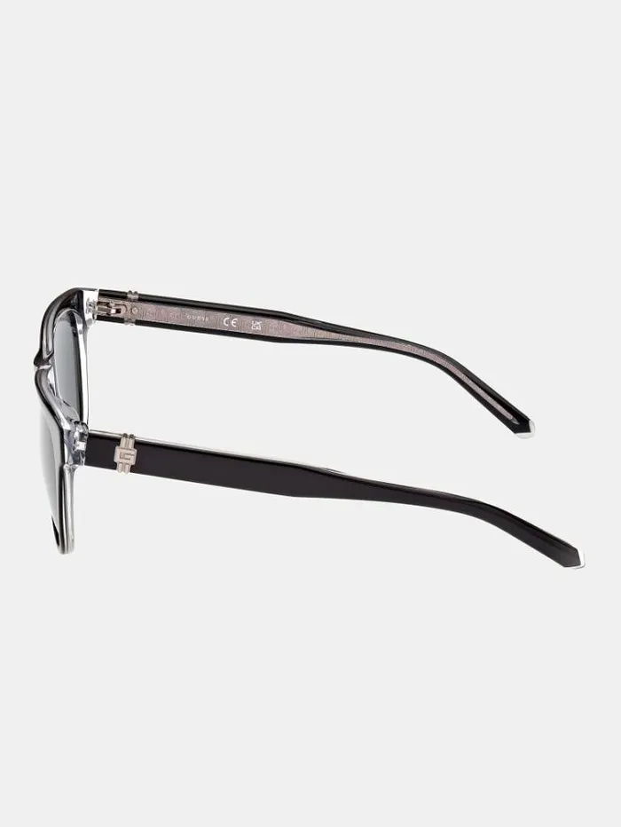 Men Rectangular Sunglasses Model Black Guess Sunglasses