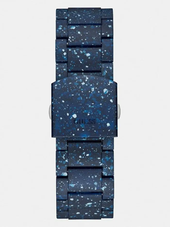 Men Recycled Plastic Analogue Watch Blue Guess Watches
