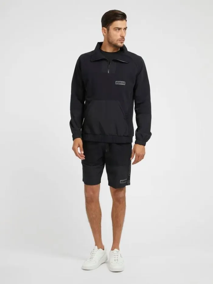 Men Reflective Detail Sweatshirt Black Guess Knitwear And Sweatshirts