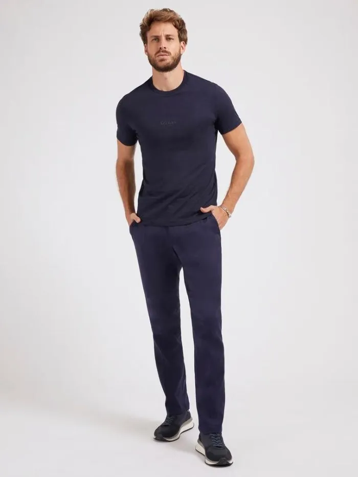 Men Regular Fit Tshirt Blue Guess Tshirts And Polo Shirts