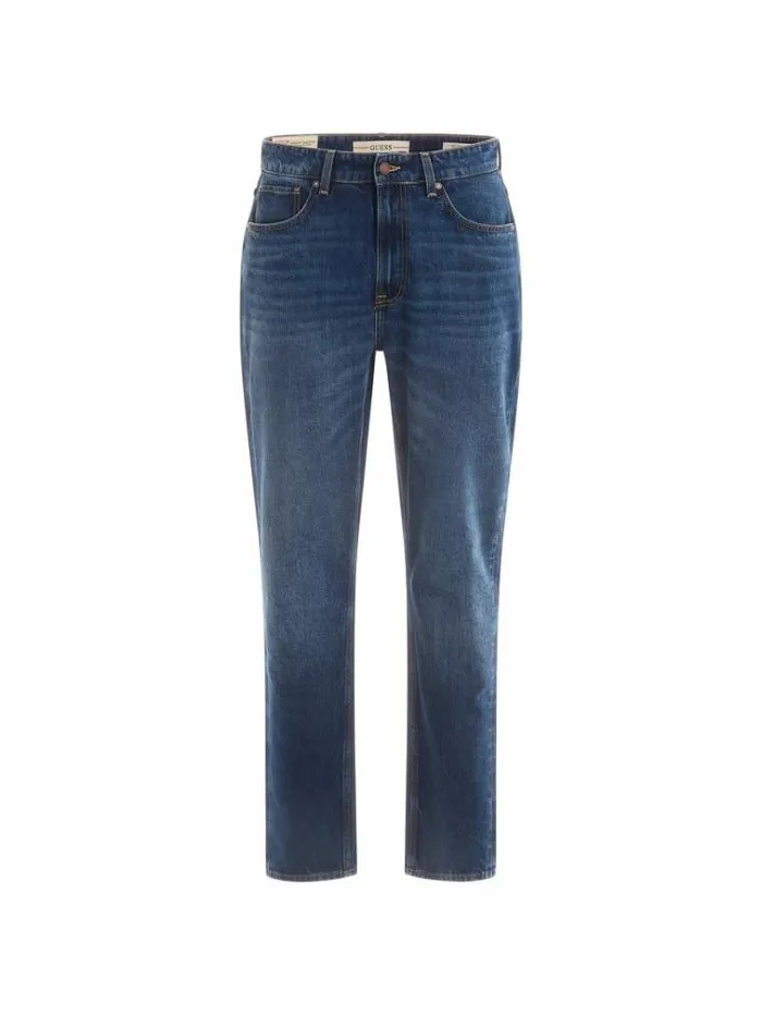 Men Relaxed Fit Denim Pant Blue Guess Regular And Relaxed