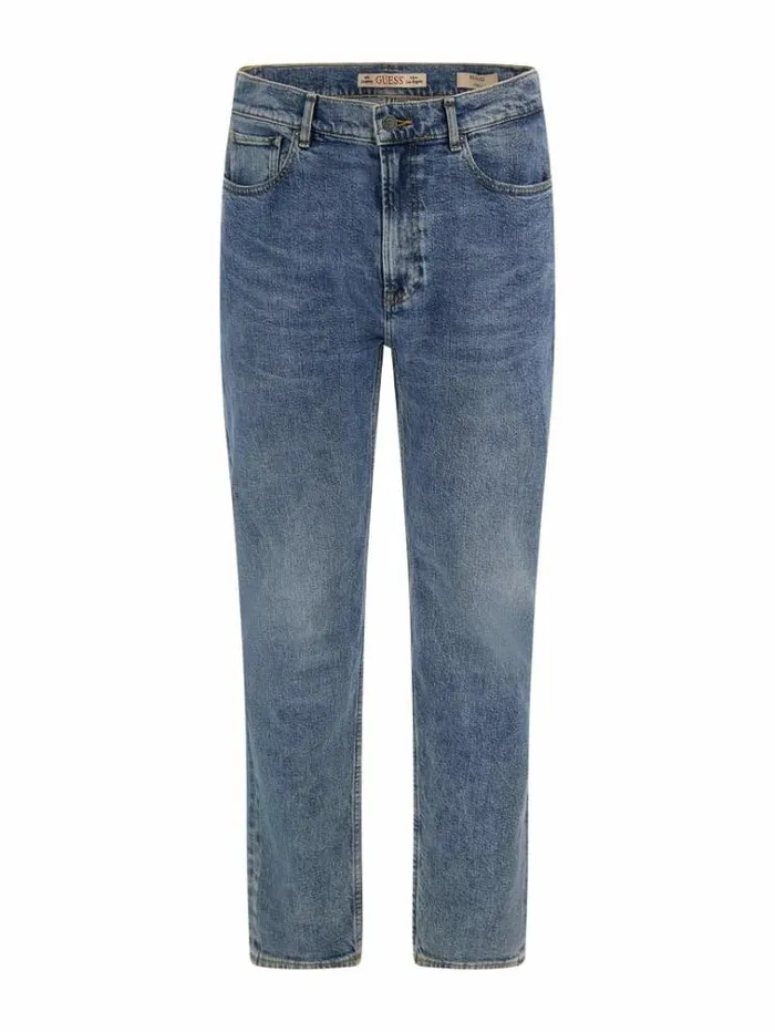 Men Relaxed Fit Denim Pant Light Blue Guess Regular And Relaxed
