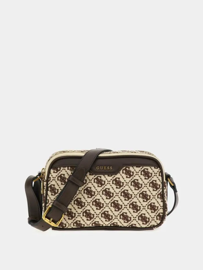 Men Retro 4g Logo Crossbody Brown Multi Guess City Bags