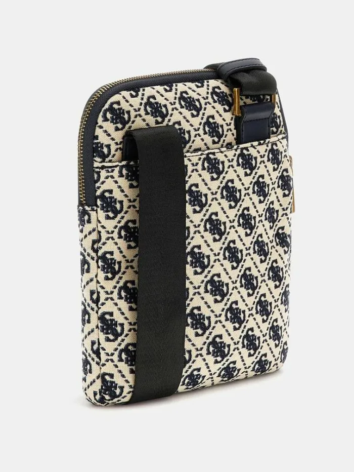 Men Retro 4g Logo Mini Crossbody Blue Multi Guess City Bags