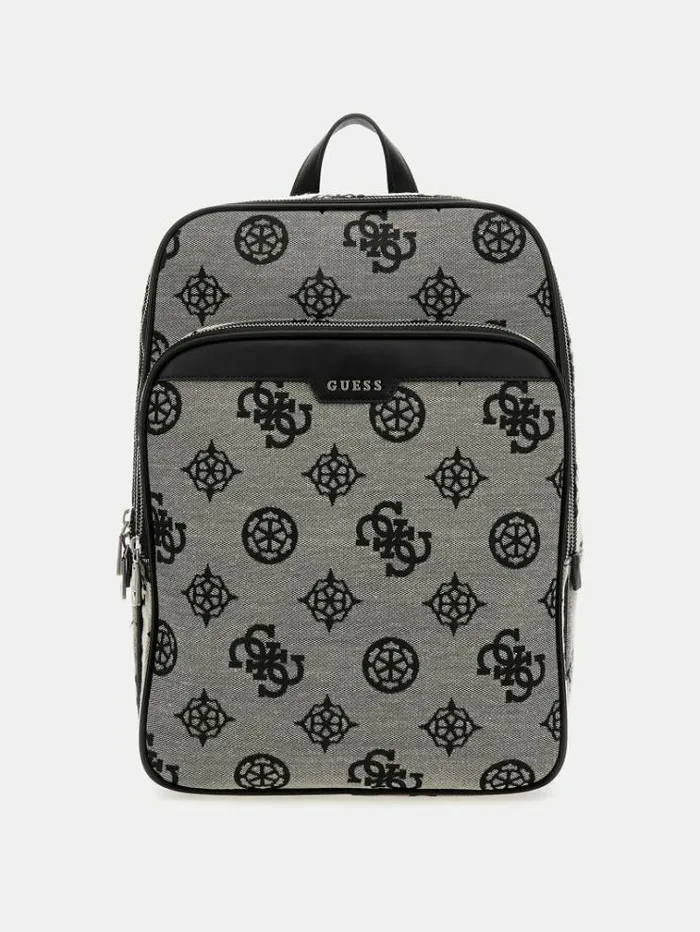 Men Retro 4g Peony Logo Backpack Black Guess Backpacks And Bum Bags