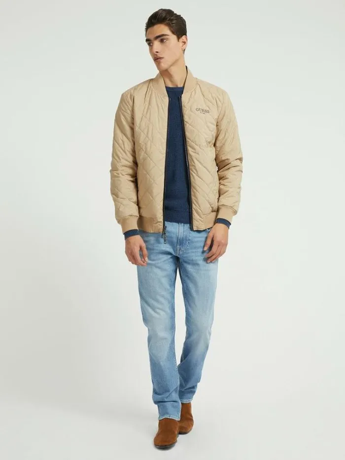 Men Reversible Bomber Jacket Blue Guess Coats And Jackets