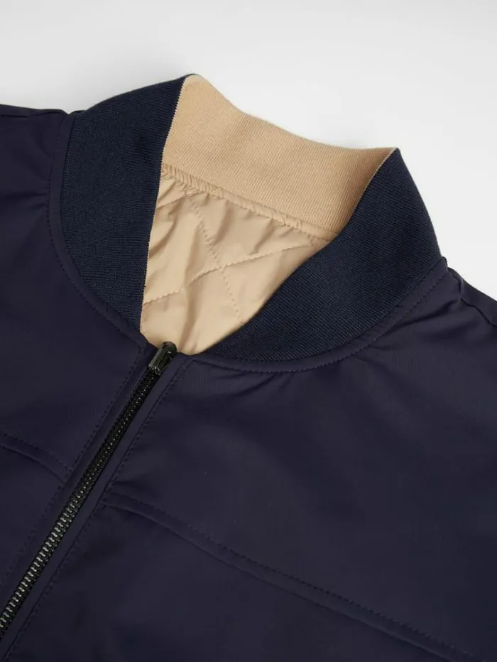 Men Reversible Bomber Jacket Blue Guess Coats And Jackets