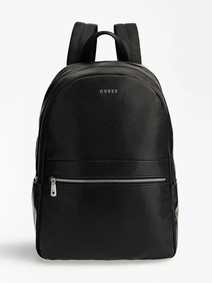 Men Riviera Front Pocket Backpack Black Guess Backpacks And Bum Bags