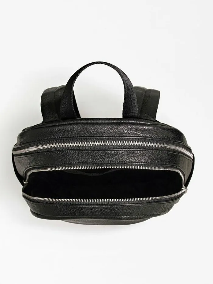 Men Riviera Front Pocket Backpack Black Guess Backpacks And Bum Bags