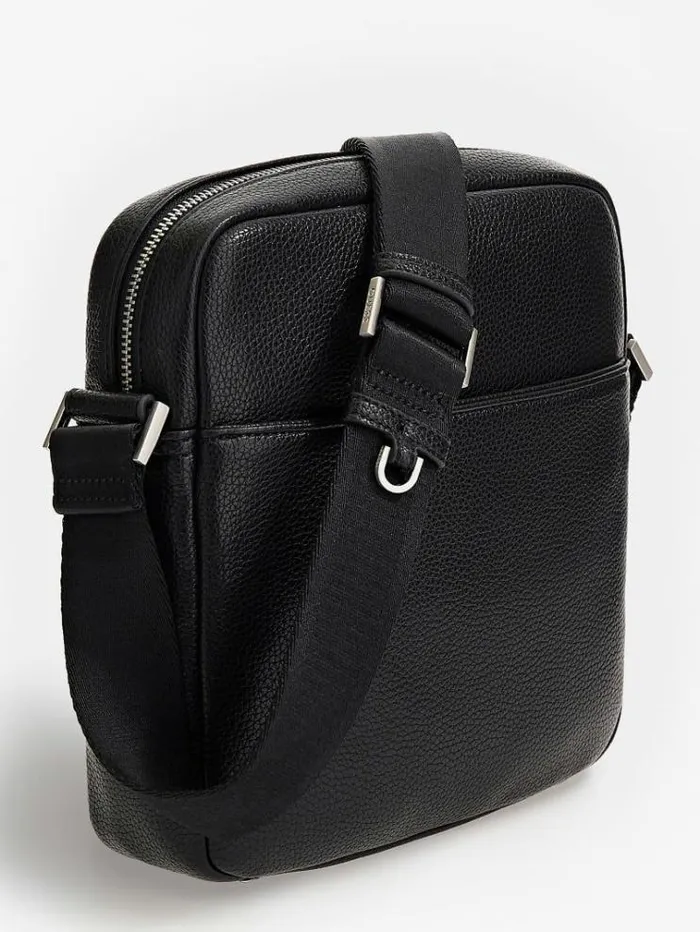 Men Riviera Mini Crossbody Bag Black Guess City Bags
