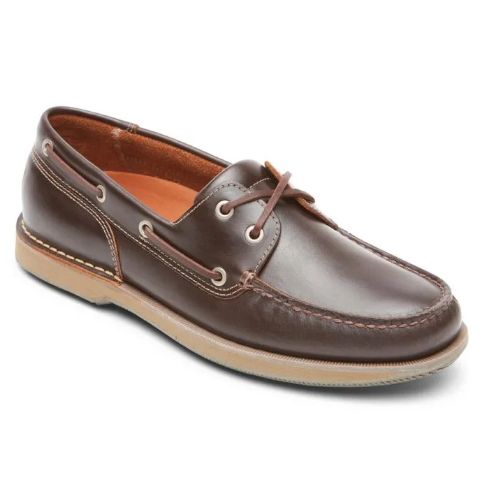 Men Rockport Boat Shoes Perth Boat Shoe Beeswaxdark Brown L