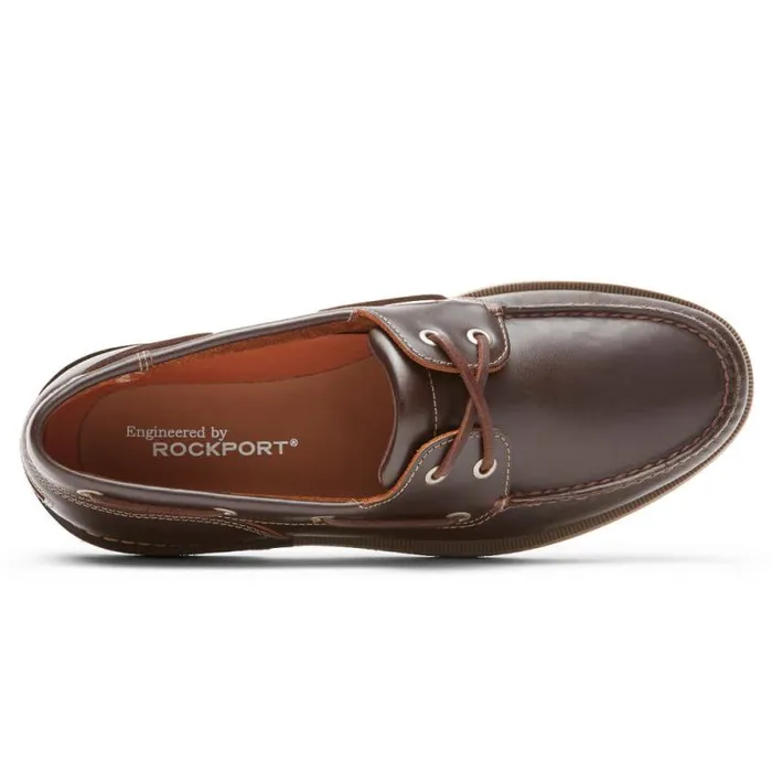 Men Rockport Boat Shoes Perth Boat Shoe Beeswaxdark Brown L