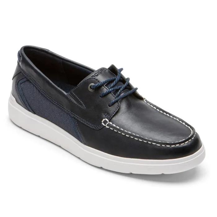 Men Rockport Boat Shoes Total Motion Lite Boat Shoe New Dress Blues