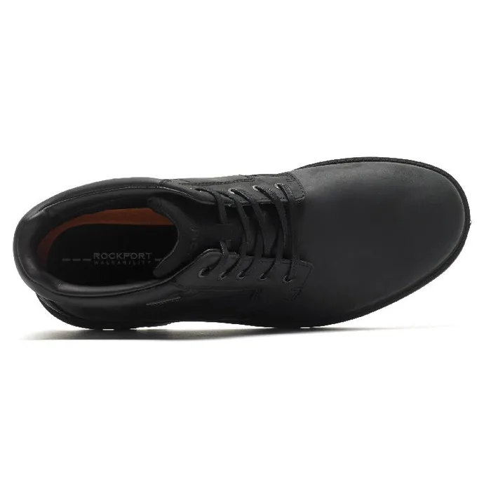 Men Rockport Boots Storm Surge Plain Toe Boot Black