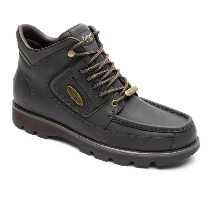 Men Rockport Boots Umbwe II Waterproof Mweka Boot Dark Browngreen Lea