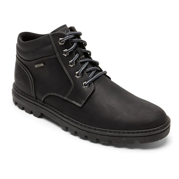 Men Rockport Boots Weather Or Not Waterproof Boot Black Leathersuede