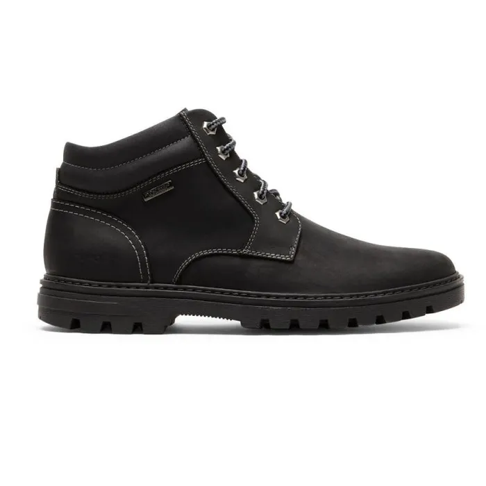 Men Rockport Boots Weather Or Not Waterproof Boot Black Leathersuede