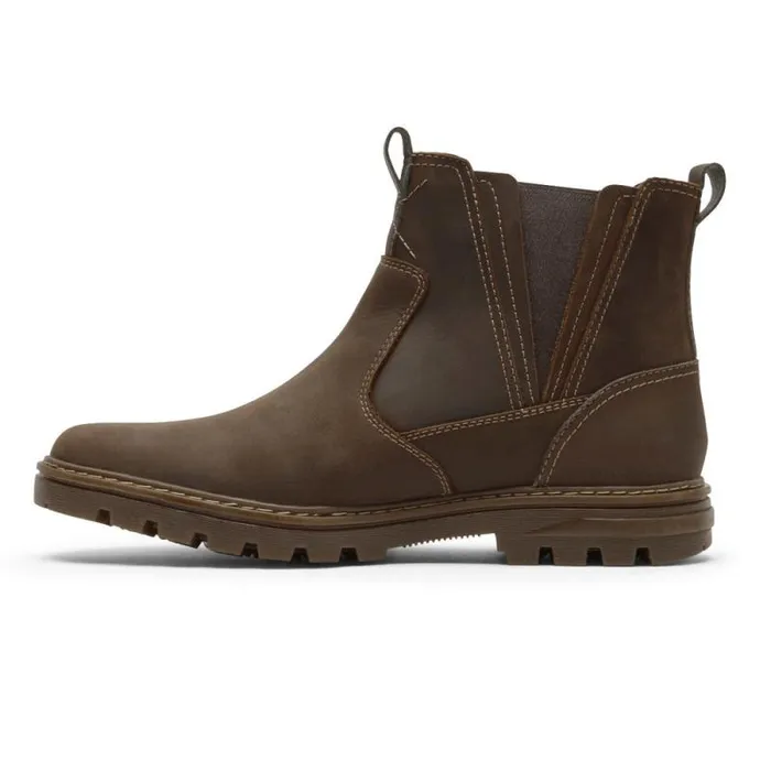 Men Rockport Boots Weather Or Not Waterproof Chelsea Boot New Tan Leathersuede