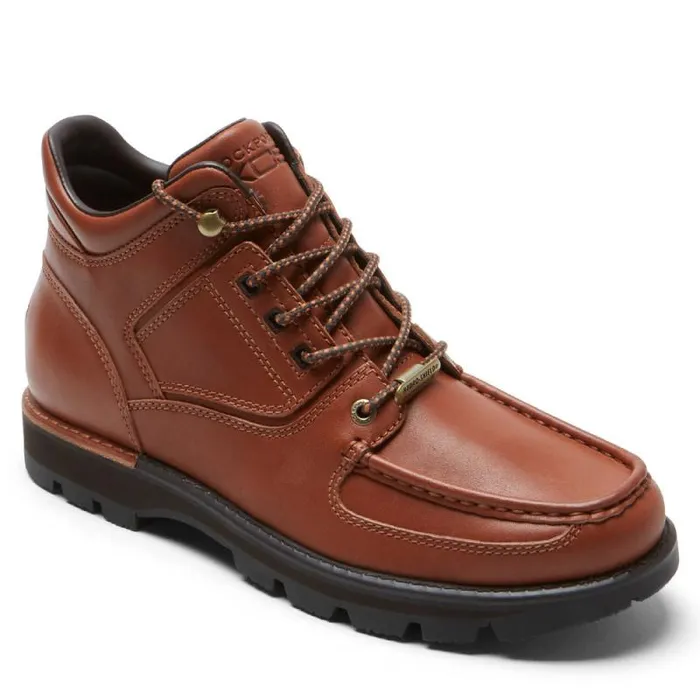 Men Rockport Boots XCS Umbwe II Waterproof Moc Front Trail Boot Mahogany Leather Men Rockport Boots XCS Umbwe II Waterproof Moc Front Trail Boot Mahogany Leather