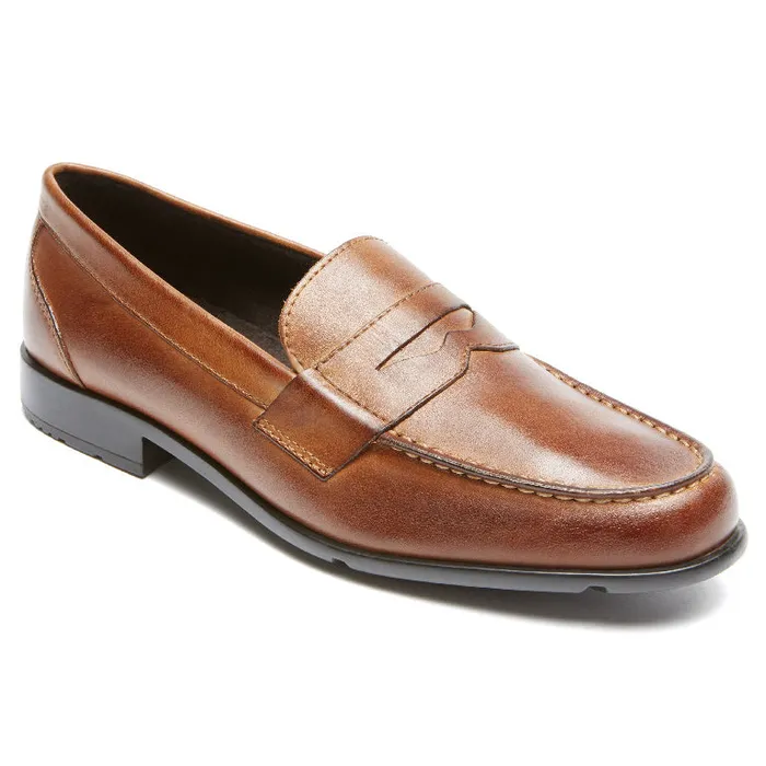 Men Rockport Loafers and SlipOns Classic Penny Loafer Cognac