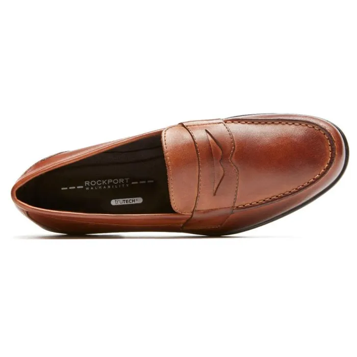 Men Rockport Loafers and SlipOns Classic Penny Loafer Cognac