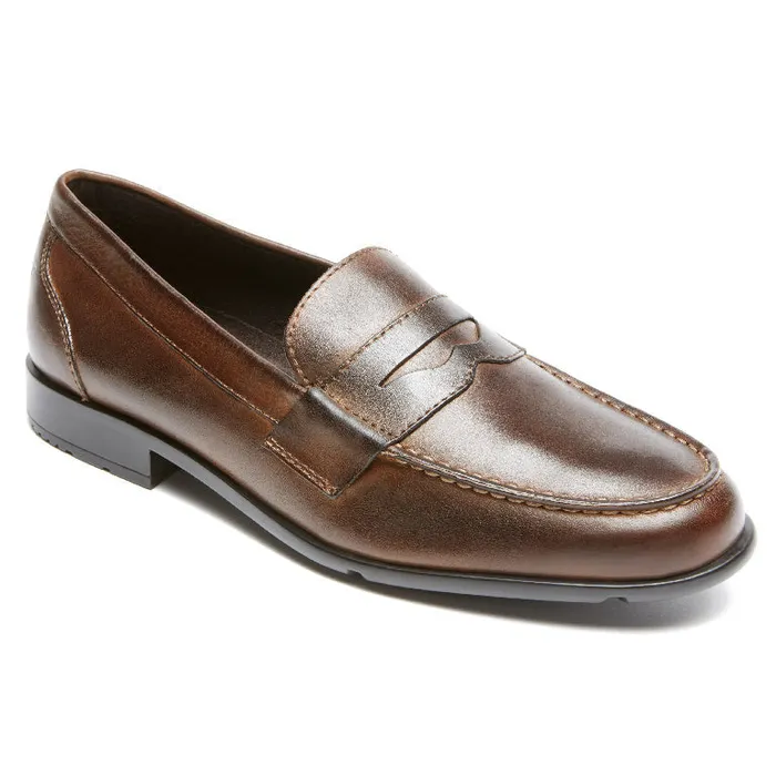 Men Rockport Loafers and SlipOns Classic Penny Loafer Dark Brown