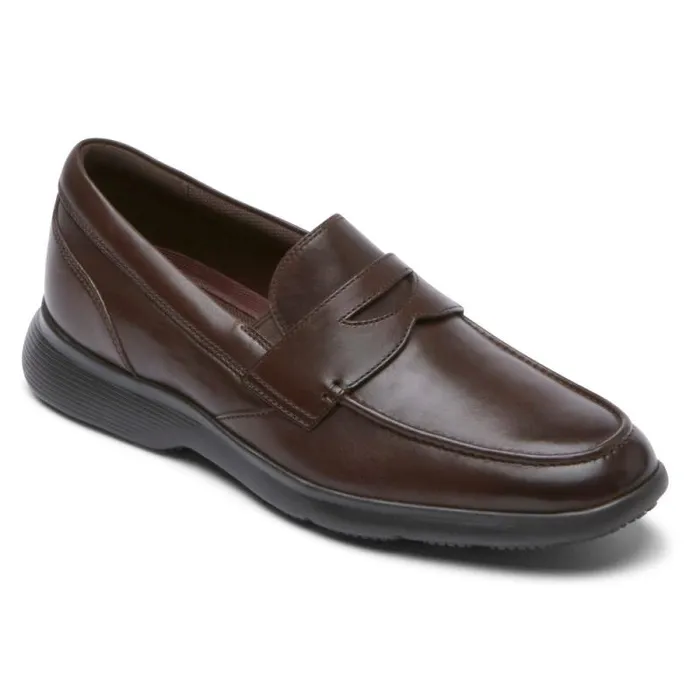 Men Rockport Loafers and SlipOns TruFLEX DresSports Penny Loafer Dark Brown
