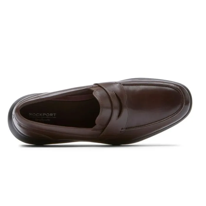 Men Rockport Loafers and SlipOns TruFLEX DresSports Penny Loafer Dark Brown