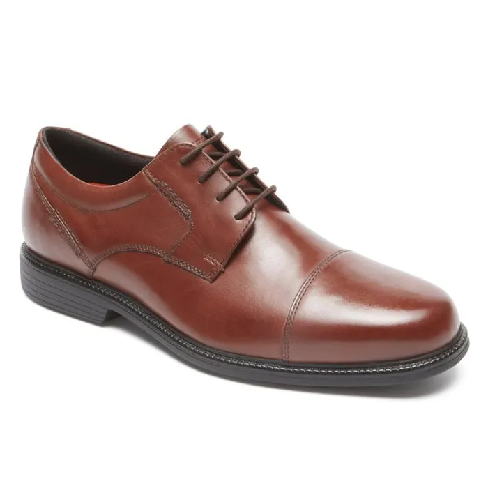 Men Rockport Oxfords and LaceUps Charles Road Cap Toe Oxford Tan