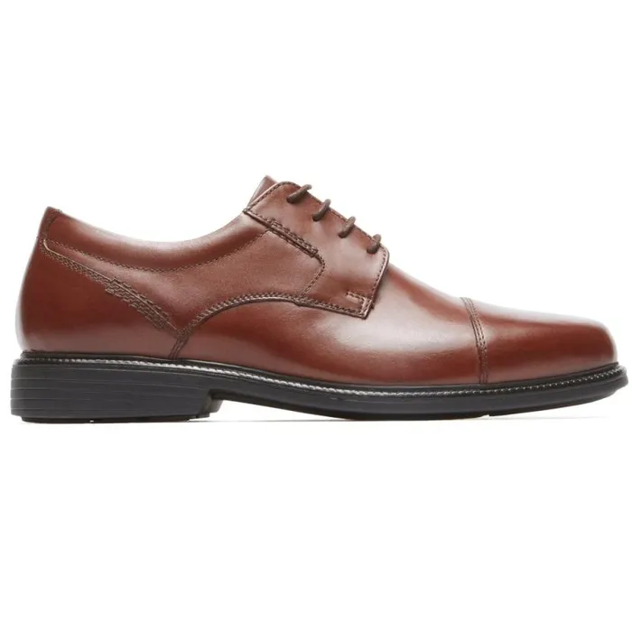 Men Rockport Oxfords and LaceUps Charles Road Cap Toe Oxford Tan