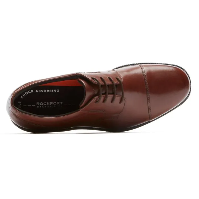 Men Rockport Oxfords and LaceUps Charles Road Cap Toe Oxford Tan