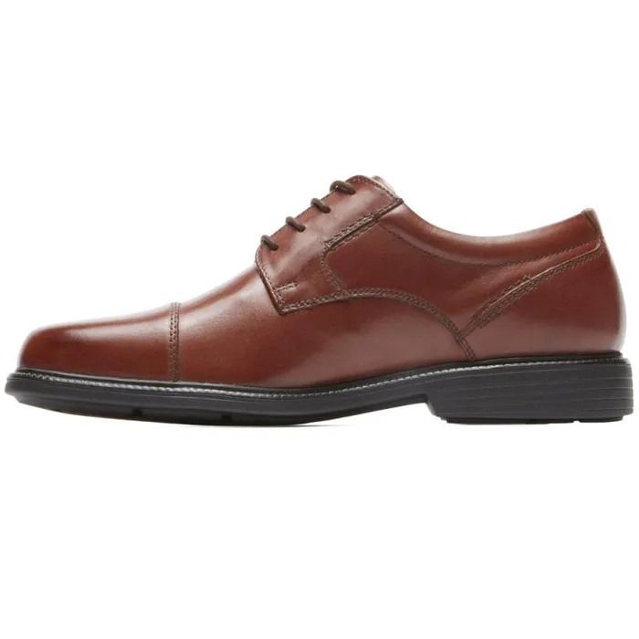 Men Rockport Oxfords and LaceUps Charles Road Cap Toe Oxford Tan