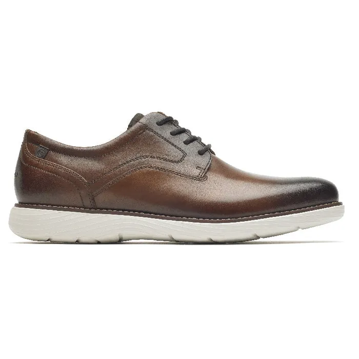 Men Rockport Oxfords and LaceUps Garett Plain Toe Oxford Cognac
