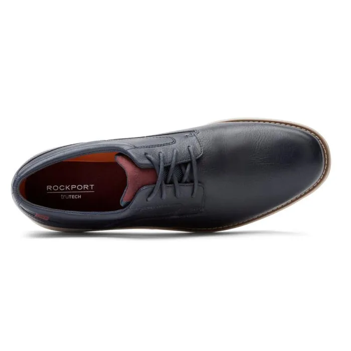 Men Rockport Oxfords and LaceUps Garett Plain Toe Oxford New Dress Blues Men Rockport Oxfords and LaceUps Garett Plain Toe Oxford New Dress Blues