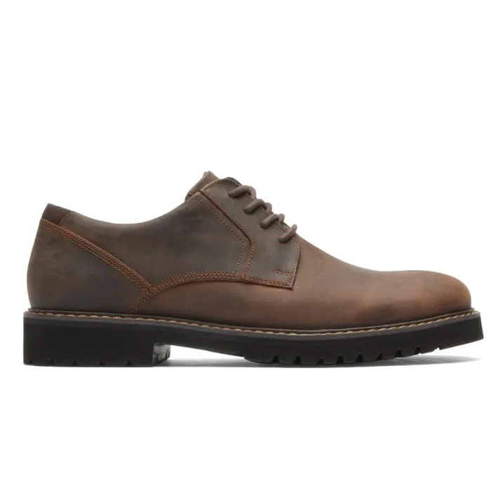 Men Rockport Oxfords and LaceUps Maverick Plain Toe Oxford Dark Brown Leather Men Rockport Oxfords and LaceUps Maverick Plain Toe Oxford Dark Brown Leather