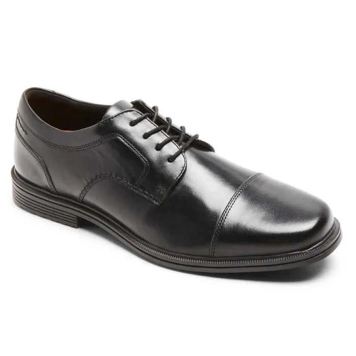 Men Rockport Oxfords and LaceUps Robinsyn Waterproof Cap Toe Oxford Black