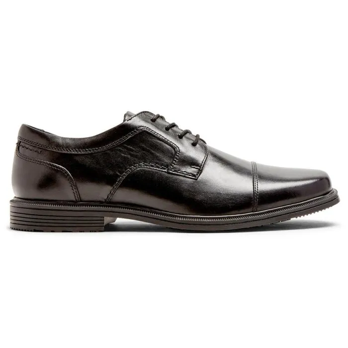 Men Rockport Oxfords and LaceUps Robinsyn Waterproof Cap Toe Oxford Black