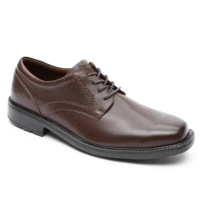 Men Rockport Oxfords and LaceUps Style Leader 2 Plain Toe Oxford Dark Brown