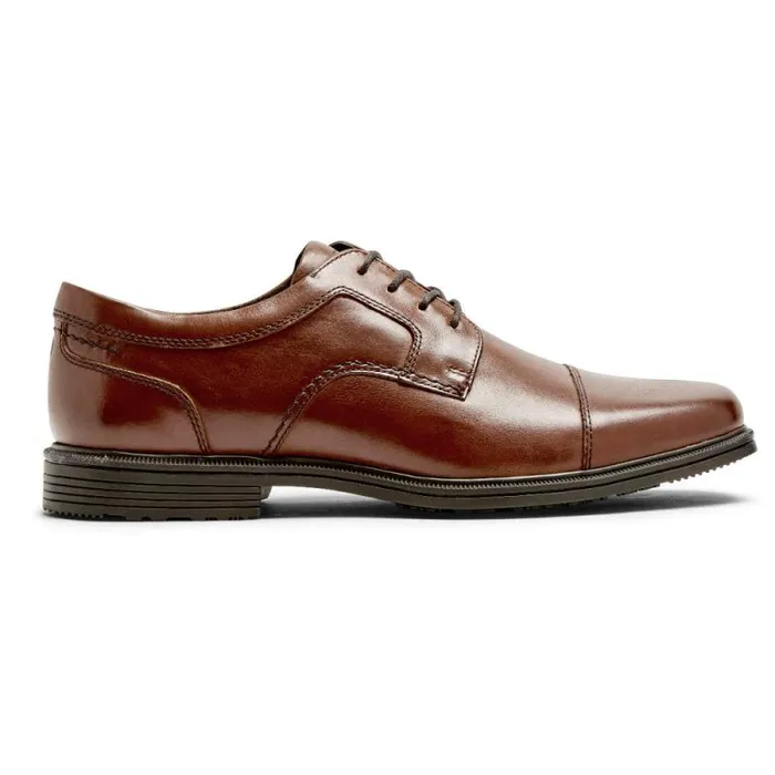 Men Rockport Oxfords and LaceUps Taylor Waterproof Cap Toe Oxford Tan