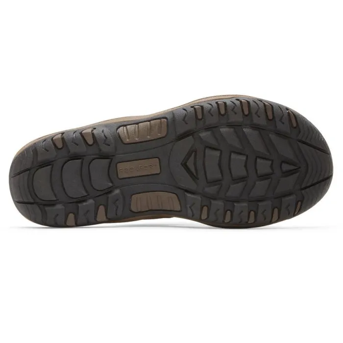 Men Rockport Sandals Hayes Slide Brown