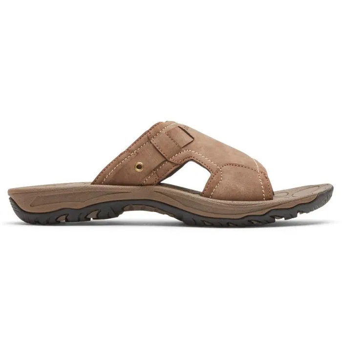 Men Rockport Sandals Hayes Slide Taupe
