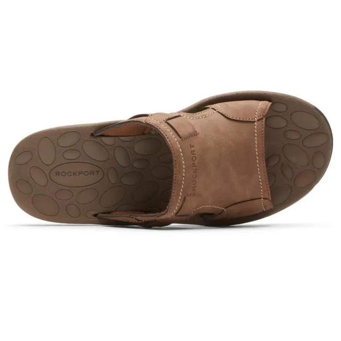 Men Rockport Sandals Hayes Slide Taupe