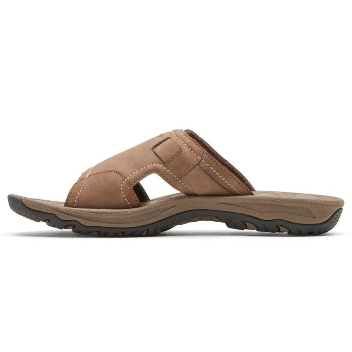 Men Rockport Sandals Hayes Slide Taupe