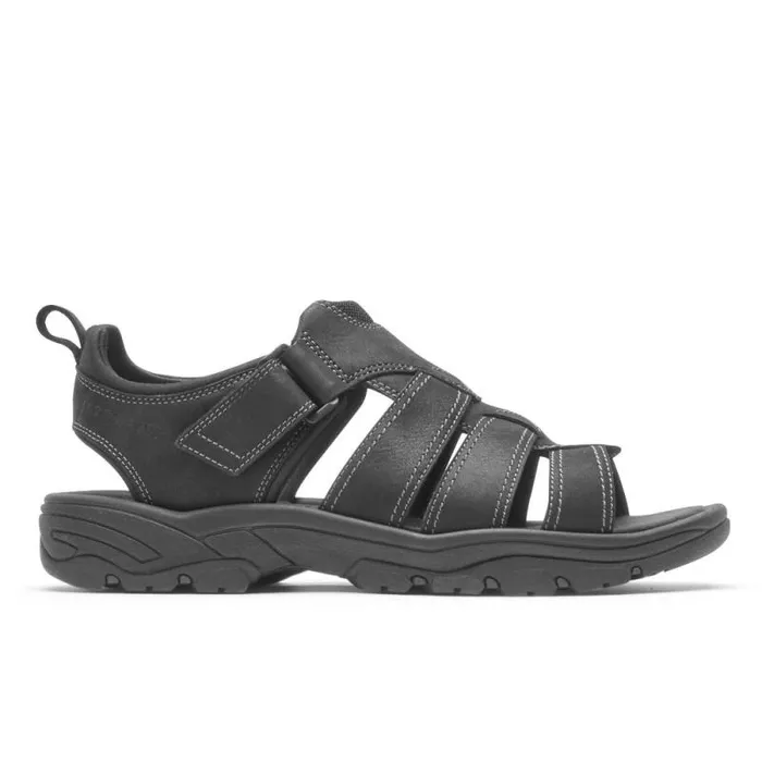 Men Rockport Sandals Springboro Rocklake Fisherman Sandal Black