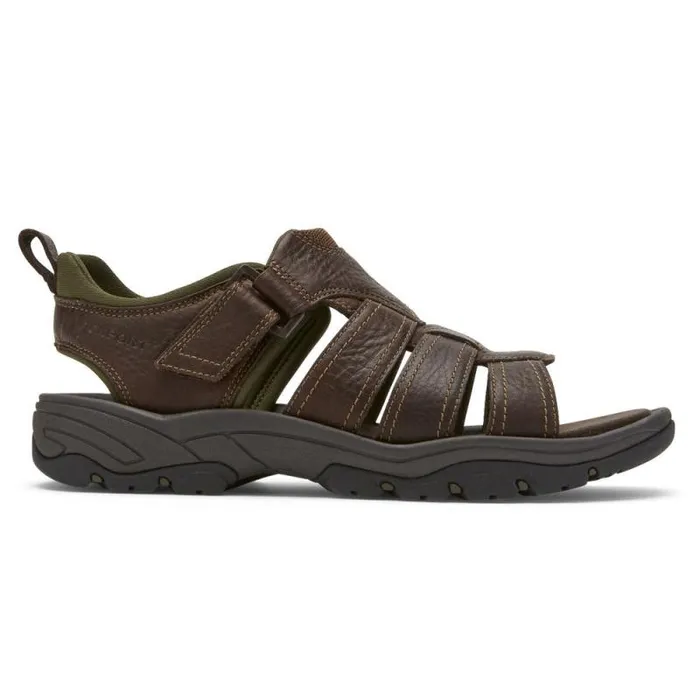 Men Rockport Sandals Springboro Rocklake Fisherman Sandal Brown