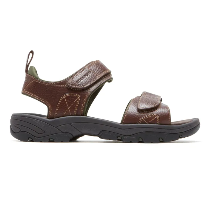 Men Rockport Sandals Springboro Rocklake Sandal Brown