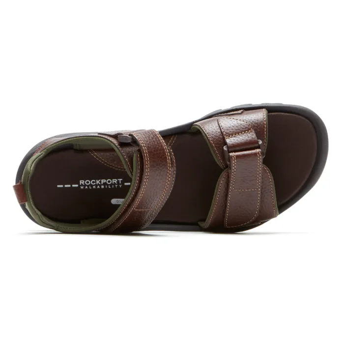 Men Rockport Sandals Springboro Rocklake Sandal Brown