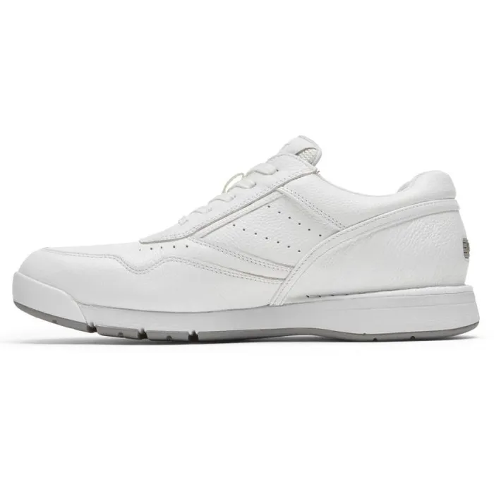 Men Rockport Sneakers ProWalker 7100 Plus LaceUp Active Shoe White Leather